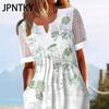 JPNTKY Летнее платье с карманами, не скатывающееся, популярный цветочный принт, коктейльная туника, длинное уличное платье, нарядные наряды