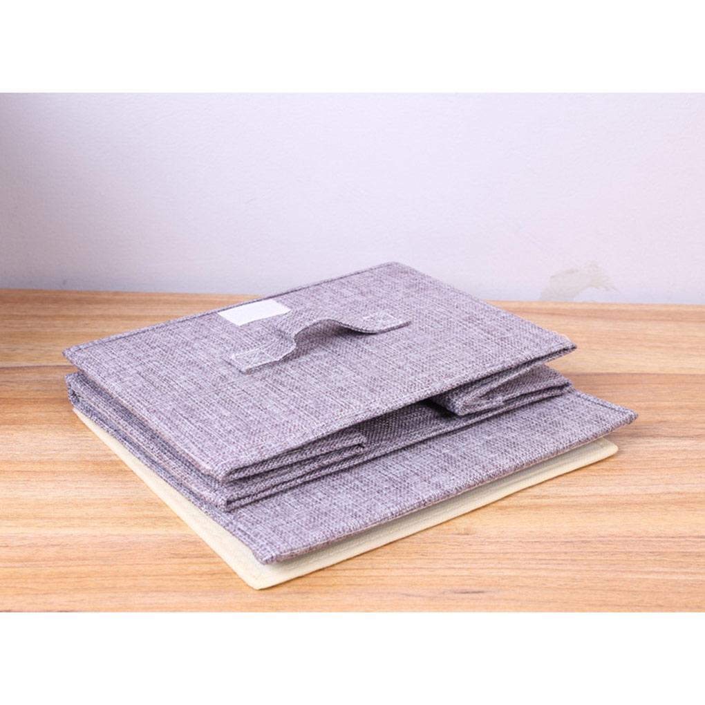 Ящик для хранения, однотонные компактные контейнеры для магазинов, бытовые коробки с прочной ручкой, одеяло, обувь, носки, нижнее белье