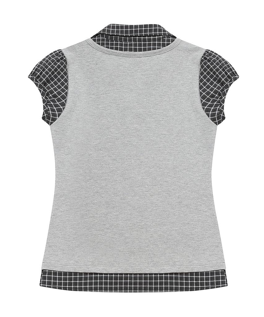 LUVISTRUE Sy Layered Blouse(Gray)