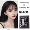 30 мл/пакет черная краска для волос для мужчин и женщин шампунь для волос ботаническая краска для волос может покрывать белый цвет
