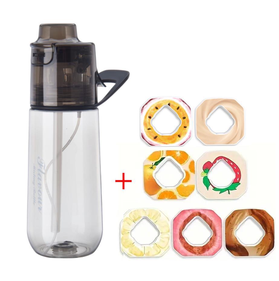 Многоцветная забавная бутылка для воды для детей: Фруктовый вкус, Ароматный аромат, Спрей, Меняющий вкус