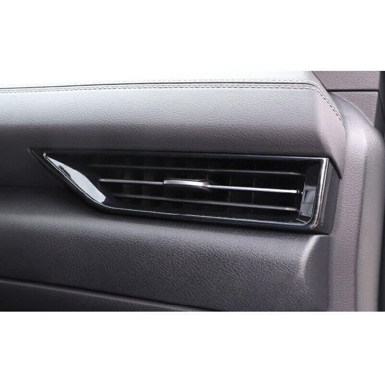Console L&R Air Outlet Vent Trim For Nissan Sentra Sylphy 2020-2022 Black Steel