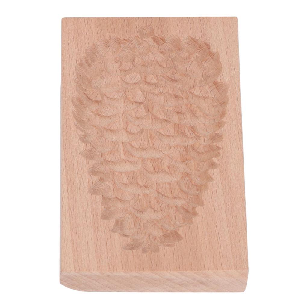 Natural Beech Wood Cookie Cutter Smooth Surface Biscuit Mould Baking Stamp Christmas Baking