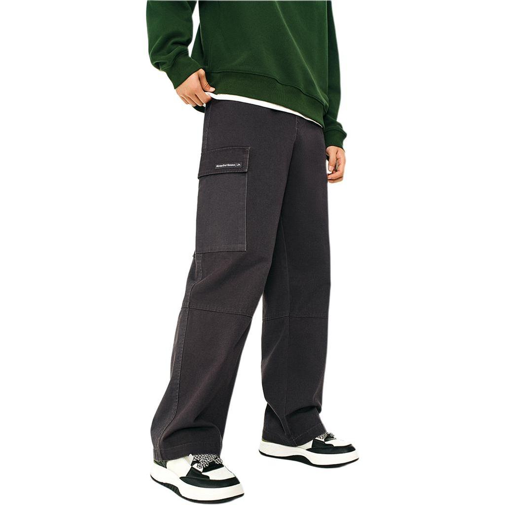 Anta Свободные прочные тканые повседневные брюки мужские низы цвета земли-серый 952448502-3