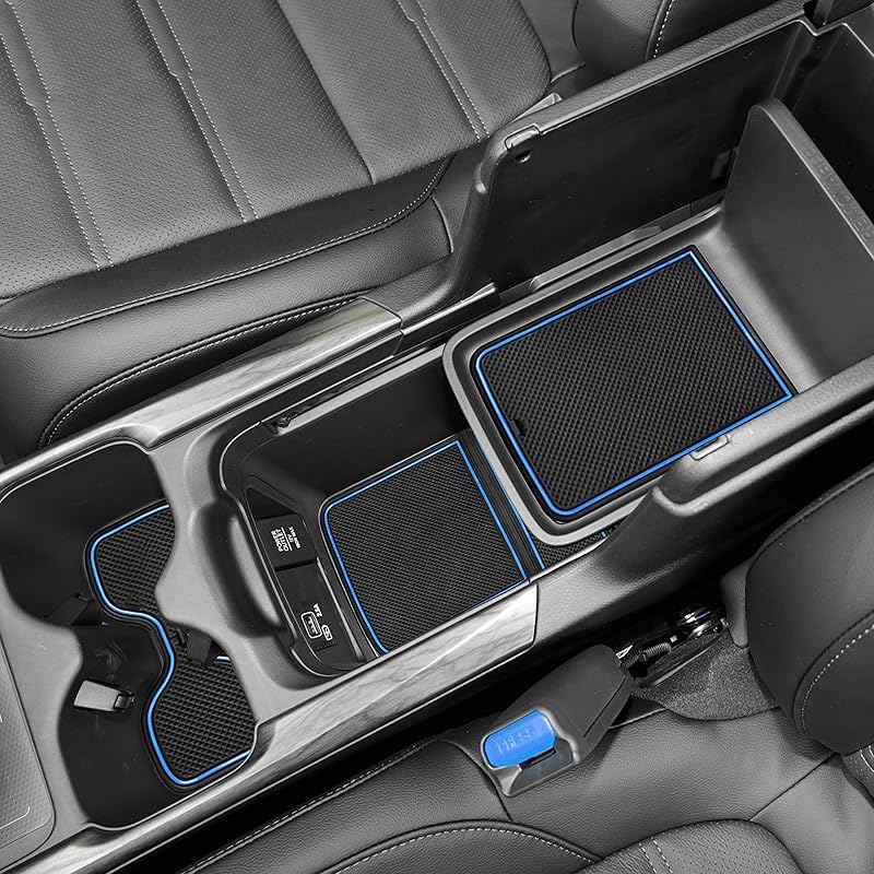 SENSHINE Для Honda CR-V CRV Аксессуары Держатель для напитков Вкладыш в центральную консоль Отделка Карманы в дверях Коврики Нескользящие Пылезащитные Премиум Салон Набор из 20 шт.