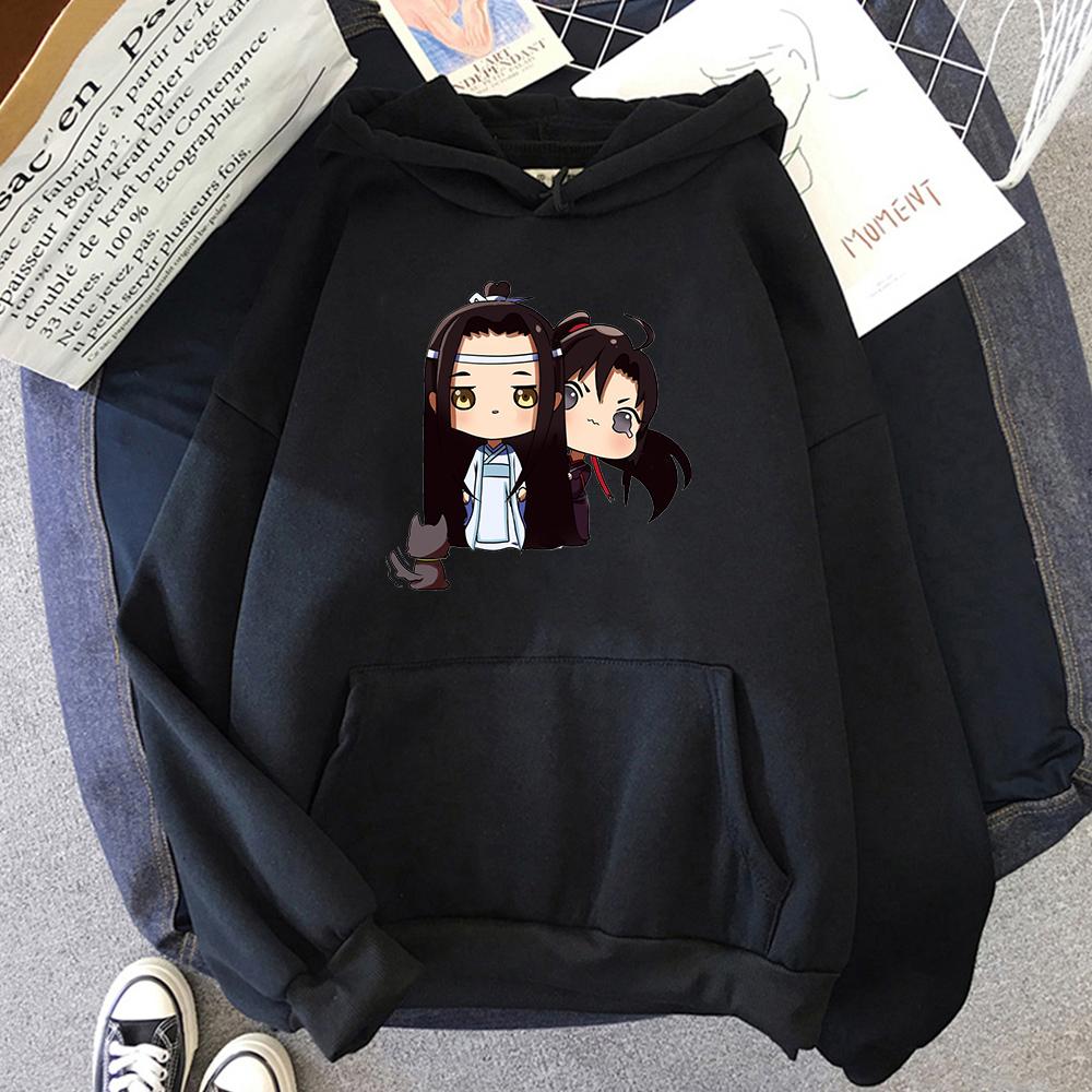 Anime Mo Dao Zu Shi Hoodie Women Cartoon Lan Wang Ji Wei Wu Xian Hoody Women's Kawaii Casual Sweatshirt Gothic Tops Streetwears