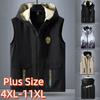 Spring and Summer Work Vest Vest Jacket for Men Plus Size Fat Men Loose Plus Fat Plus Multiple Pockets Thin Outer Wear  4XL-11XL