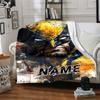 Custom Name Wolverine Superhero Artwork blanket for Couch & Bed, Plush Cozy Fuzzy Blanket Super Soft & Warm Blankets for Fall and Winter. 09088