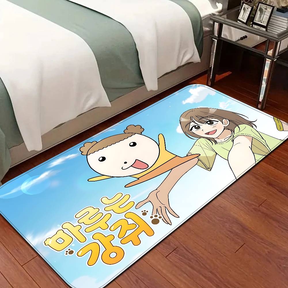 Cartoon Maru Is A Puppy Door Mat Washable Non-Slip Living Room Sofa Chairs Area Mat Kitchen Doormat Area Rug