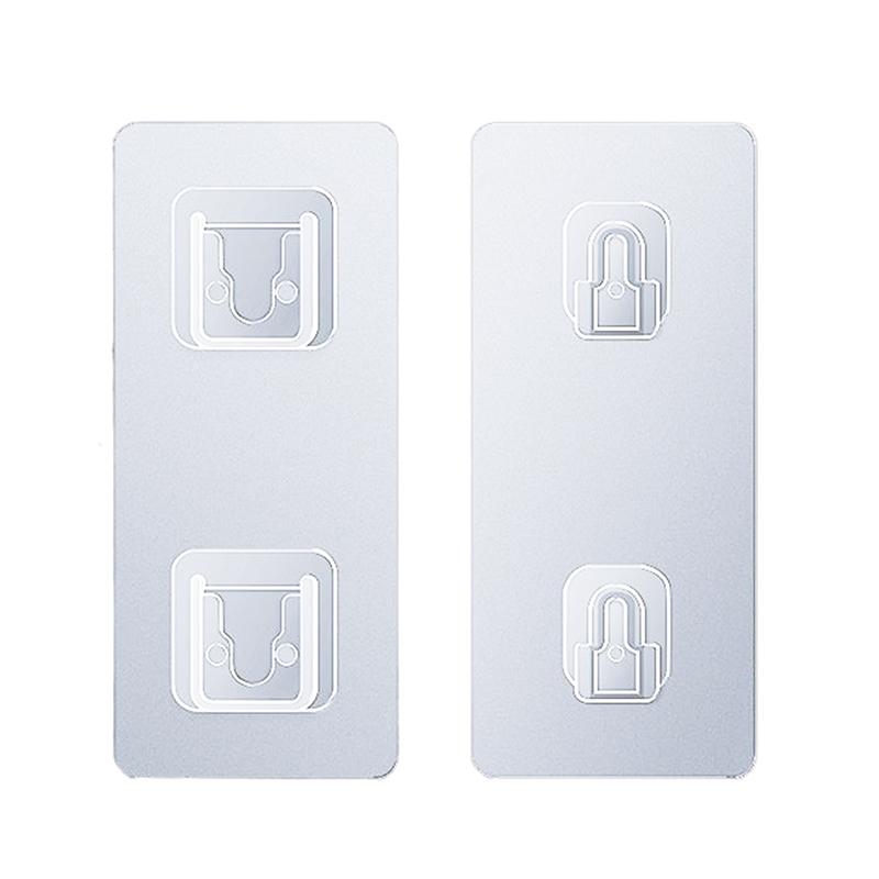 Двусторонние клейкие настенные крючки, вешалка, прочная прозрачная присоска, крючки-присоски для кухни, ванной комнаты, вилки для хранения, держатели розеток