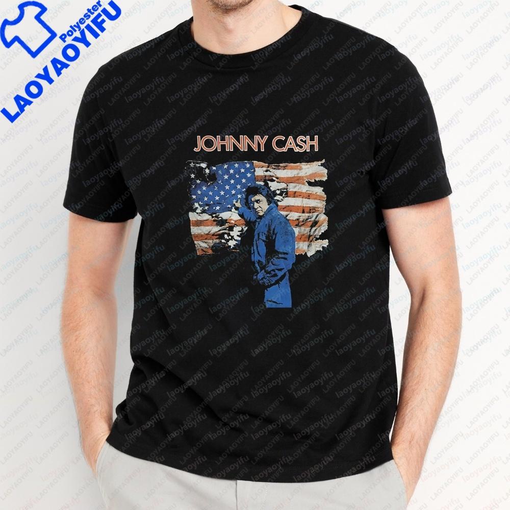 New Style Tops And TShirts Johnny Cash Summer Fashion ShortSleeved Unisexs And Unisexs Shirts Comfortable TShirts