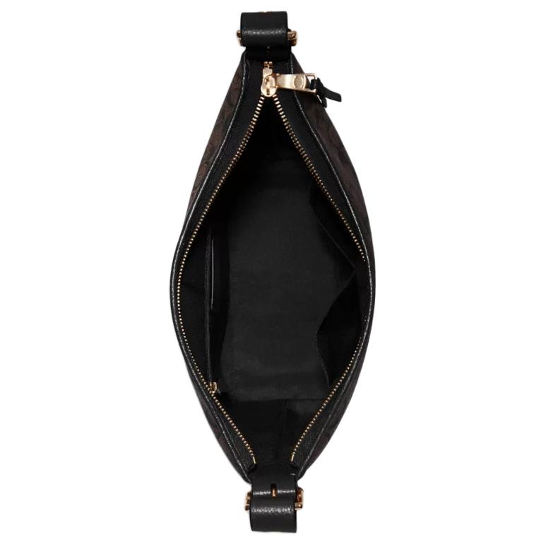 Coach Duffle 23 Fashion Zipper Closure PVC Crossbody Shoulder Bag Medium Women bags Dark-Brown C2819-IMAA8
