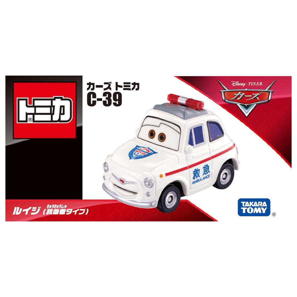 TAKARA TOMY Disney Cars Tomica C-39 Luigi (Ambulance Type) Miniature Car Toy