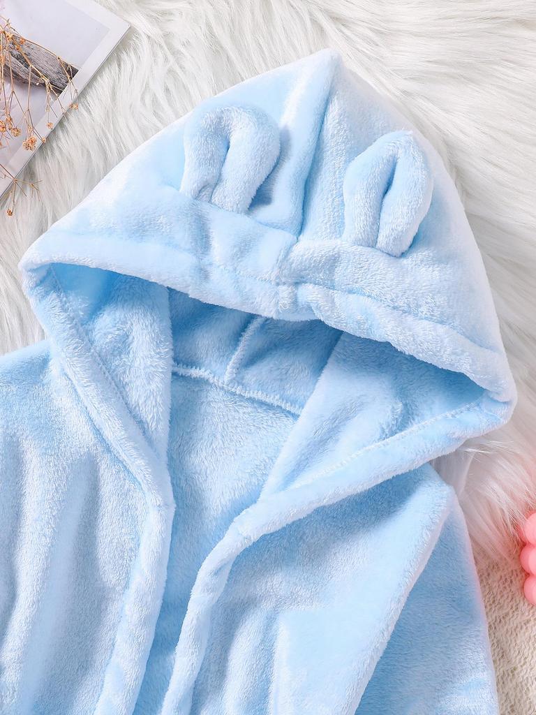 Детский утолщенный халат из кораллового флиса – Фланелевый халат для мальчиков и девочек, размеры от младенческого до среднего, подходит для всех сезонов