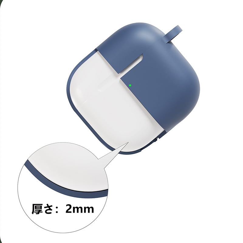 Чехол для AirPods 4 в чехле AirPods 4-го поколения, мягкий силиконовый чехол с полной защитой, противоударный, пылезащитный, симпатичный чехол из ТПУ с карабином, защита от потери