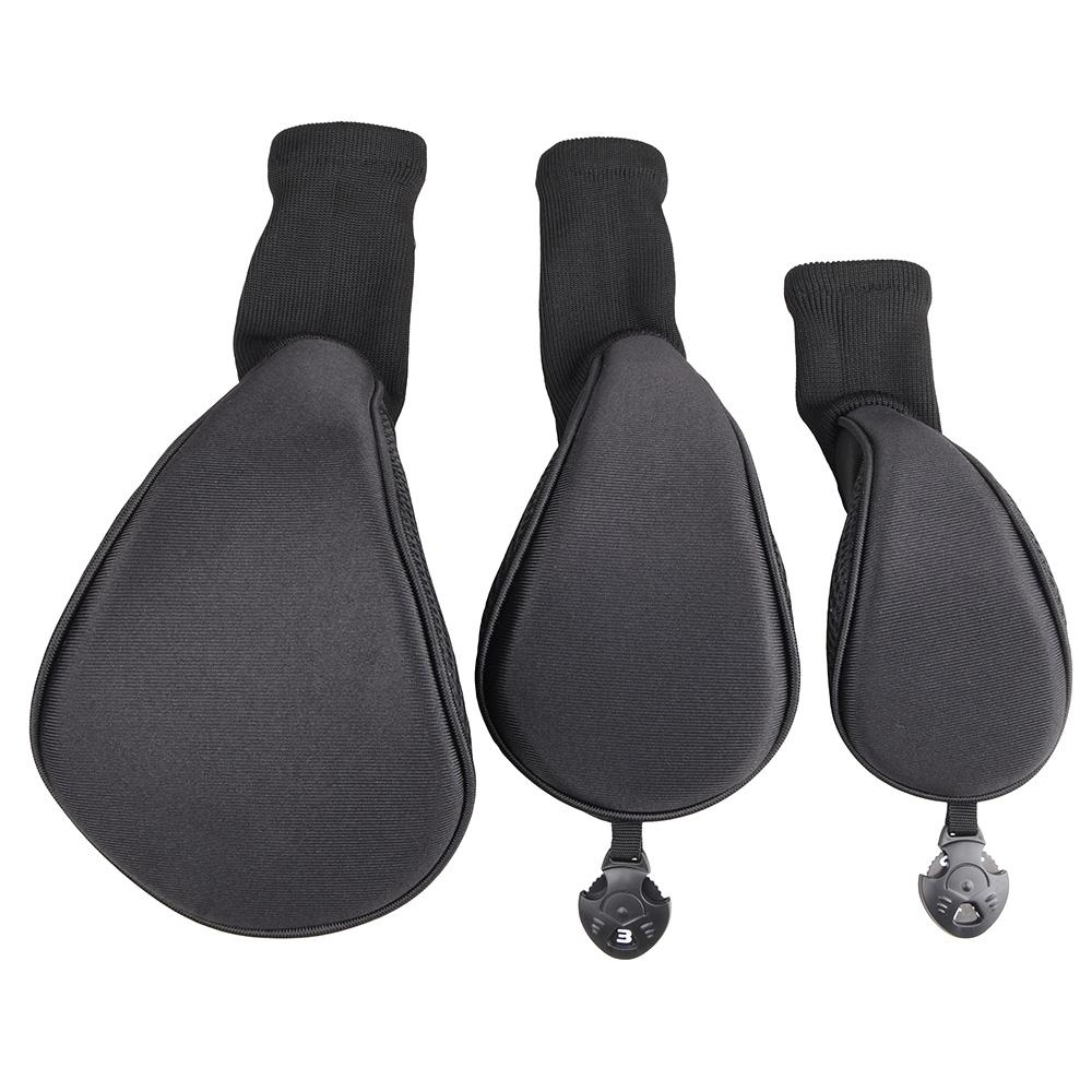 3Pcs/Set of Long-necked Golf Club Head Covers Numbered Wooden Club Head Covers Durable Golf Club Protectors and Golf Accessories 5