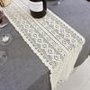 Nordic Tassel Hollow Tablecloth Crochet Lace Tablecloth with Romantic Wedding Party Table Cover