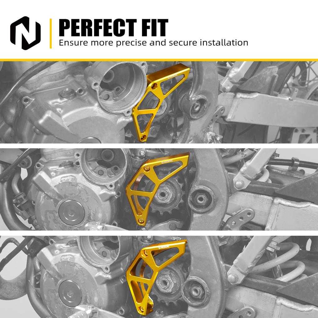 For Suzuki DRZ400S DRZ400SM 2000-2024 Motorcycle Front Sprocket Guard Chain Cover Case Saver DR-Z 400S 400SM 2023 2022 2021 2021