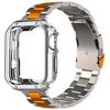 Classic Titanium Bracelet+TPU Case For Apple Watch Ultra 2 49mm 45mm 44mm 42mm 40mm Metal Mens Business Band For iWatch Series 9 8 7 6 5