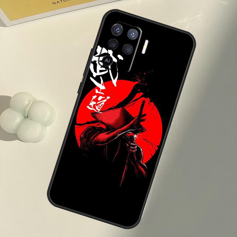 Японский чехол Bushido Samurai для OPPO Find X3 Lite X5 Pro A5 A9 A31 A53 S A83 A91 A93 A54 A74 A94 A15 A16 A52 A72