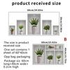 PVC 3D Simulation Green Plant Potted 3D Wall Stickers Living Room Background Study Office DIY Waterproof Decorative Stickers