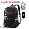 Stray Kids Foldable Polyester Book Bag With Spacious Compartments For Students