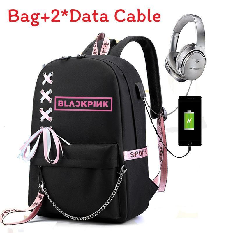 Stray Kids Foldable Polyester Book Bag With Spacious Compartments For Students