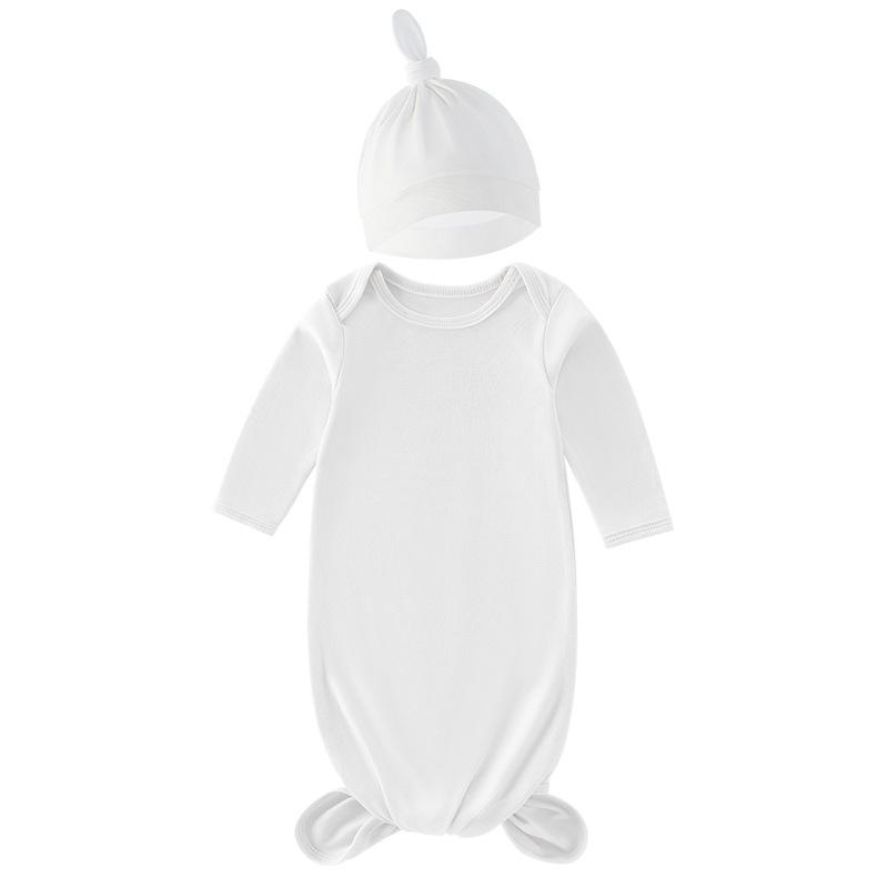 Спальный мешок для новорожденных с шапочкой, 100% хлопок, детская пеленальная пижама для мальчиков и девочек, однотонное пеленальное полотенце с принтом для младенцев 0-12 мес.