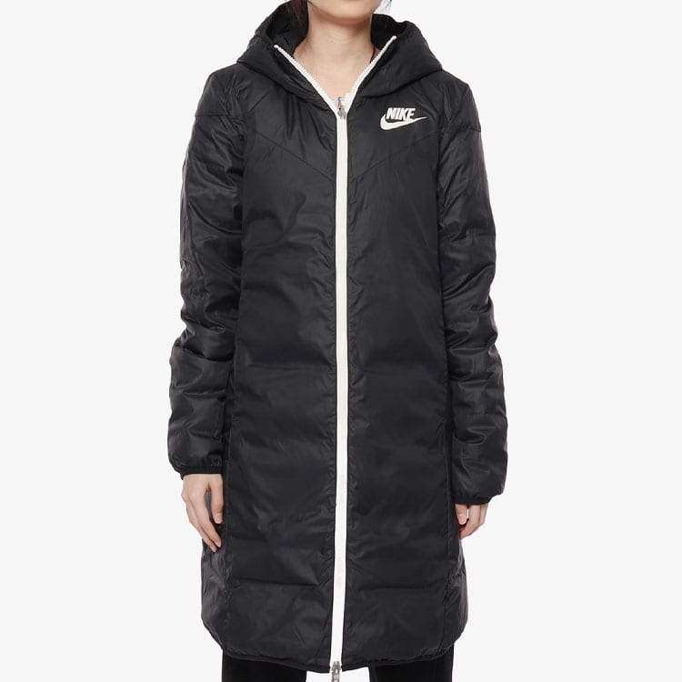 Nike Женские пуховики с капюшоном Средняя длина 939441-011