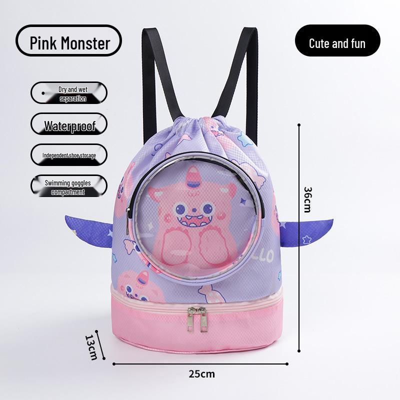Детский водонепроницаемый рюкзак для плавания: Мужская косметичка и женская пляжная сумка с разделением для сухого/влажного