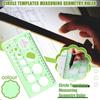 (Nikita) Circle Templates Measuring Geometry Ruler Plastic Geometric Drawing Painting