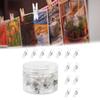 50/60/80/160Pcs Push Pin Hooks Clear Push Pin Clip Cork Board Hook Pin Decorative Thumb Tacks Hook for Wall Hanging
