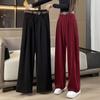 Женские вельветовые брюки широкого кроя, повседневные свободные офисные брюки, брюки большого размера, в комплект входит ремень