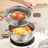 Adneny Diamond Series 3-Layer 304 Stainless Steel Steamer Pot
