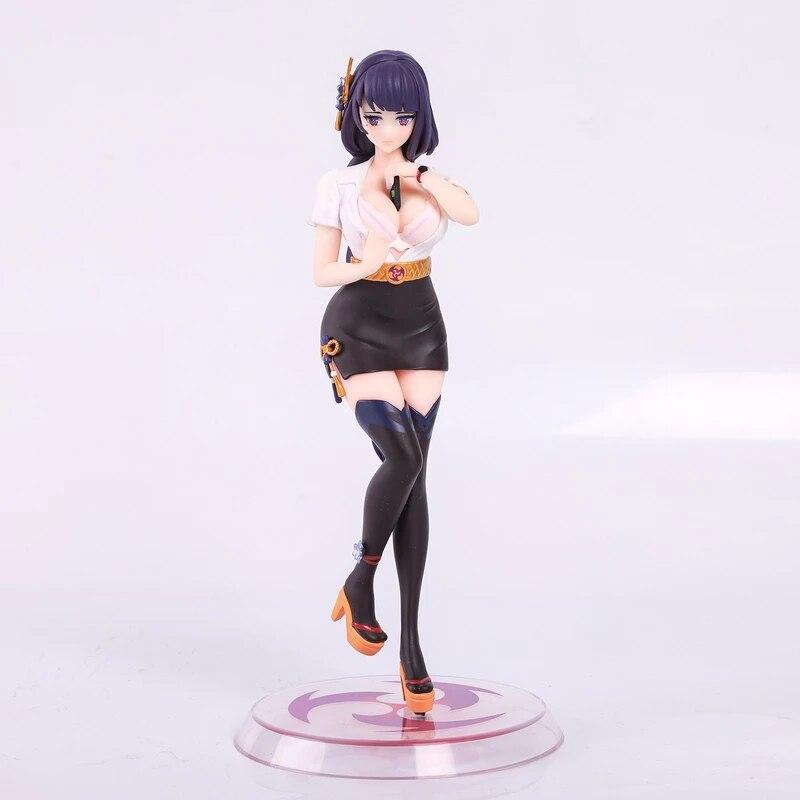 Anime Genshin Impact Raiden Shogun Pvc Action Figure Adult Collection Model Toys Doll Gift Ornament Figurine