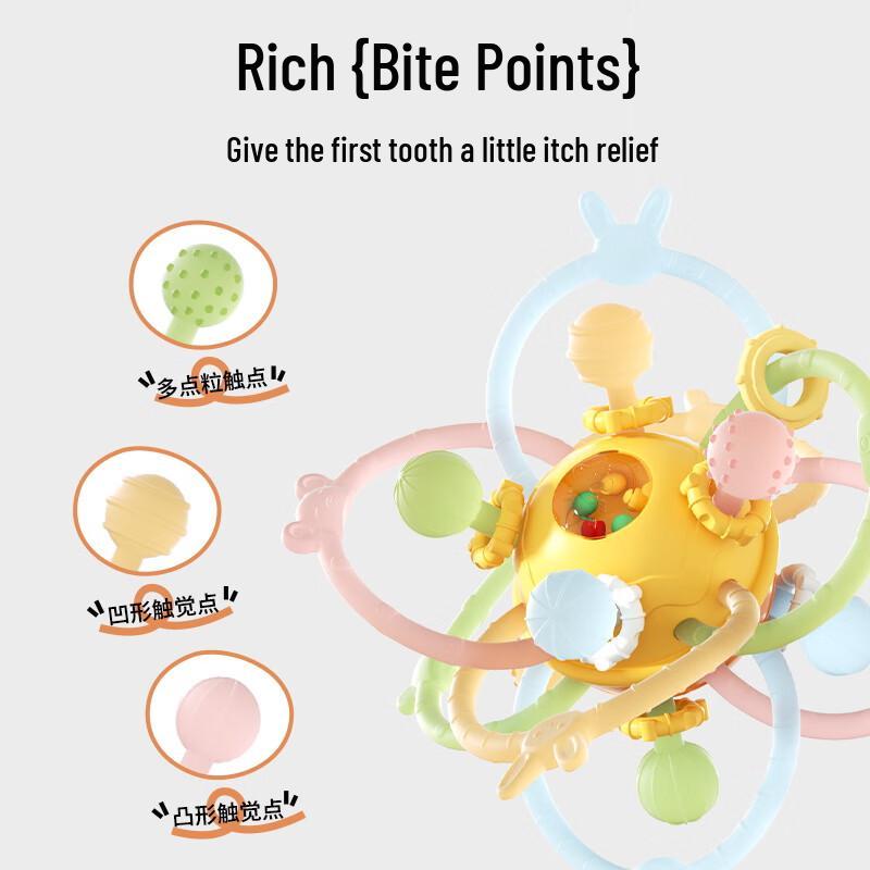 Доктор. Массажный мячик для прорезывания зубов для младенцев 'Ma Manhattan Grasp Ball'