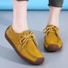 Suede Leather Women Casual Shoes Lace Up Walking Flats Sneakers Women Moccasins Designer Loafers Ladies Shoes