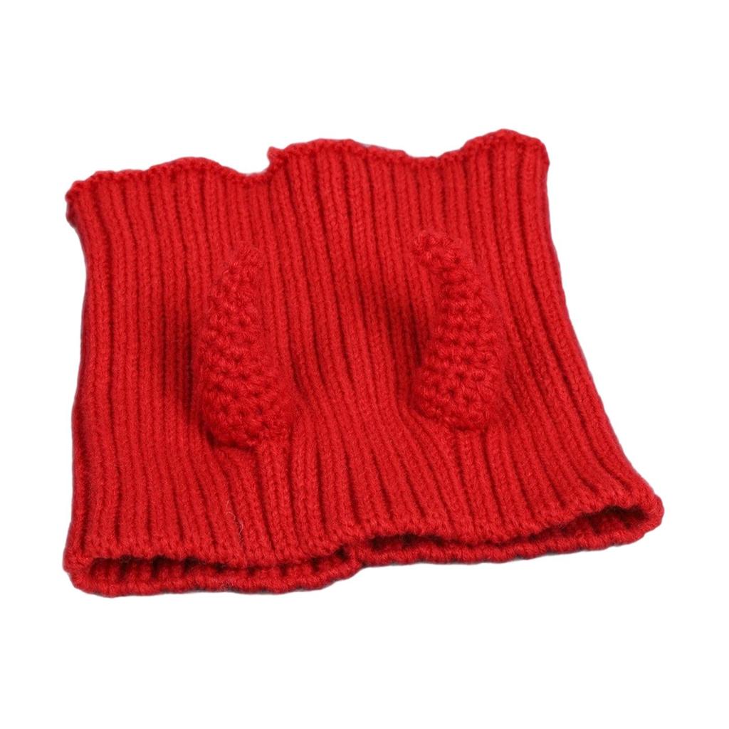 Dog Winter Hat Yarn Knitted Warm Head Wrap Pet Cap Accessories for Dogs Outdoor or Indoor Use