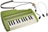 SUZUKI Keyboard Recorder Andes 25F Keyboard Recorder That Can Play Flute Sounds and Chords Even Though It Is a Keyboard Instrument Green