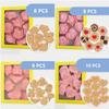 8Pcs/set Love Theme Cookie Cutter Set Heart Envelope Biscuit Making Mould Fondant Embosser Stamp for Valentine Day Wedding Gift