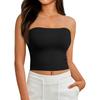 Crop Tops For Women Sexy Cami Tank Summer Tube Sleeveless Solid Camisole Shirt Vest