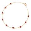 Barzaz Ruby Bracelet with Natural 10K Yellow 9 Stones Stones, Women's, Gold, 10K, 16cm,