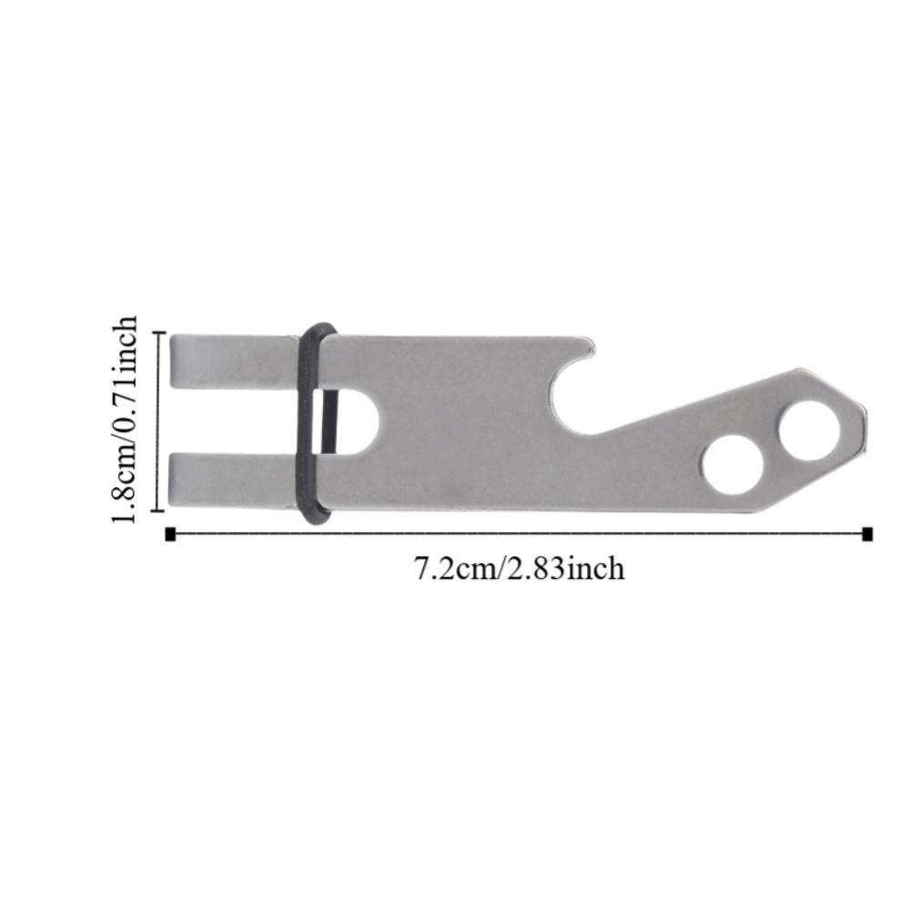 With Rubber Ring Money Pocket Clip Double-Sided Belt Clip Durable Suspension Belt Clip Camping