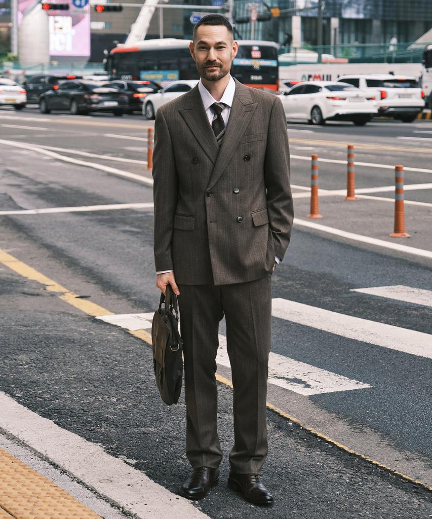 STCO Wool Herringbone Formal Pants_Brown (Classic Fit)_Sslxa62Chh