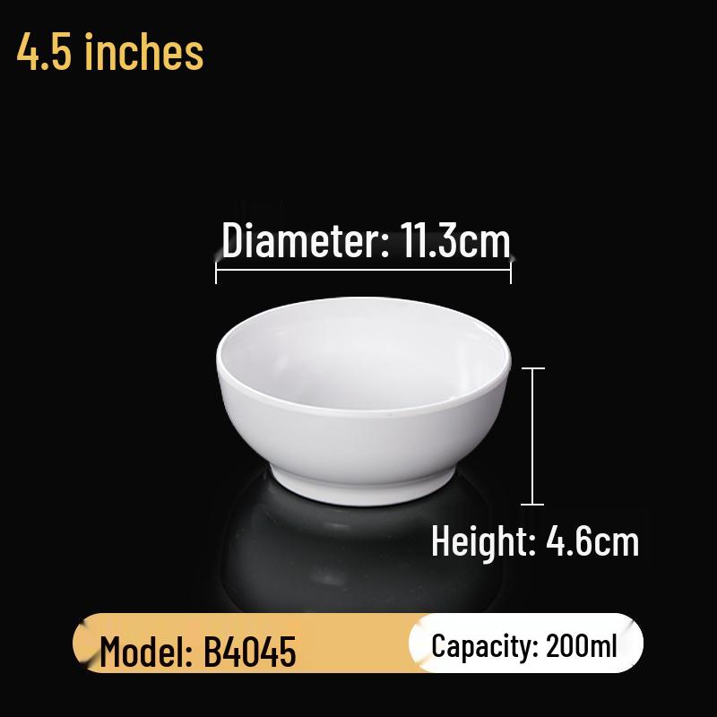 Набор квадратных меламиновых мисок: Идеально для хот-пота, соусов, риса, каши и супа - для коммерческого и ресторанного использования.