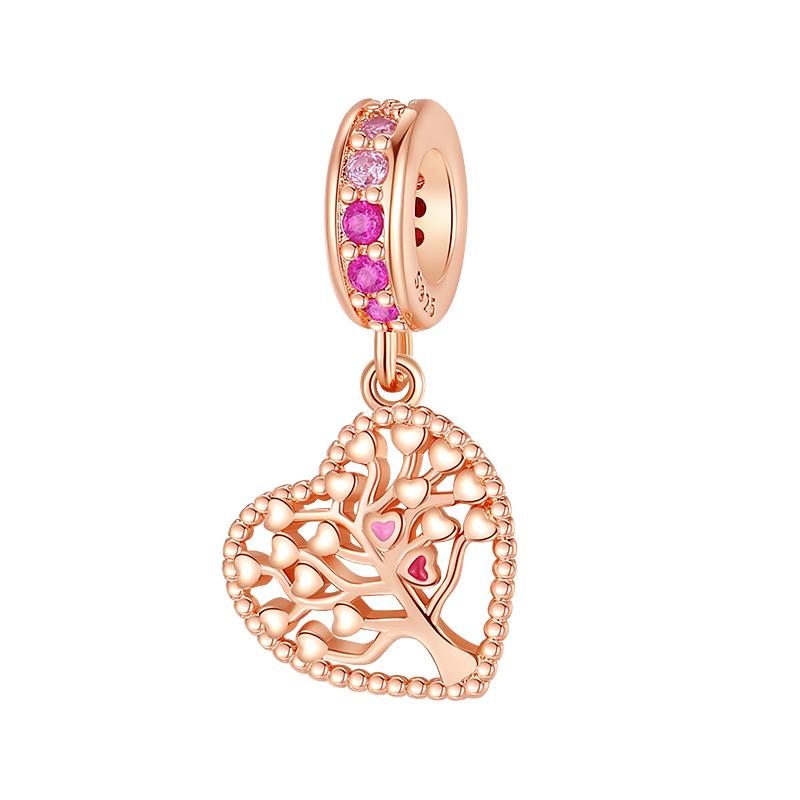 100% S925 Sterling Silver Pendant Sparkling Snowflake Rose Daisy Flower Bee Clip Charm Bead Fit Original Bracelet Jewelry