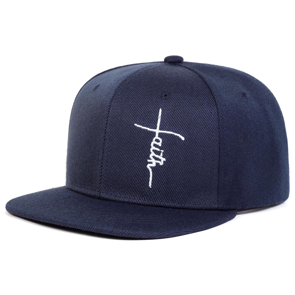 Letter Faith Cross Embroidery Baseball Cap Outdoor Sports Basketball Hat Fashion Snapback Caps Punk Hats Golf Hat