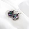 Серьги-подвески Huitan Waterdrop с разноцветным кубическим цирконием, винтажные аксессуары для женщин на вечеринку, уникальный подарок, элегантные женские украшения