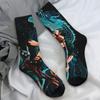 Couple Socks O-One O-Piece Zoro Illustration Stockings Autumn Vintage Warm Soft Socks Pattern Skateboard Non-Slip Socks