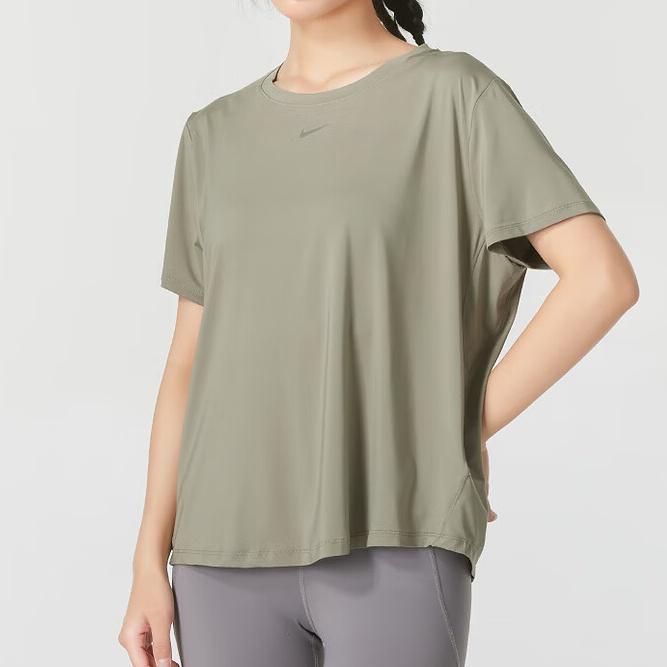 Nike One Classic Women's Dri-FIT Short Sleeve Top Khaki FN2799-320